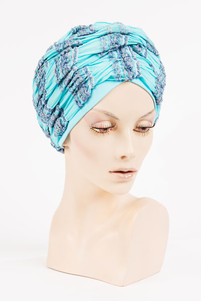 Exemple de turban en vente dans notre Salon Paris 8ème